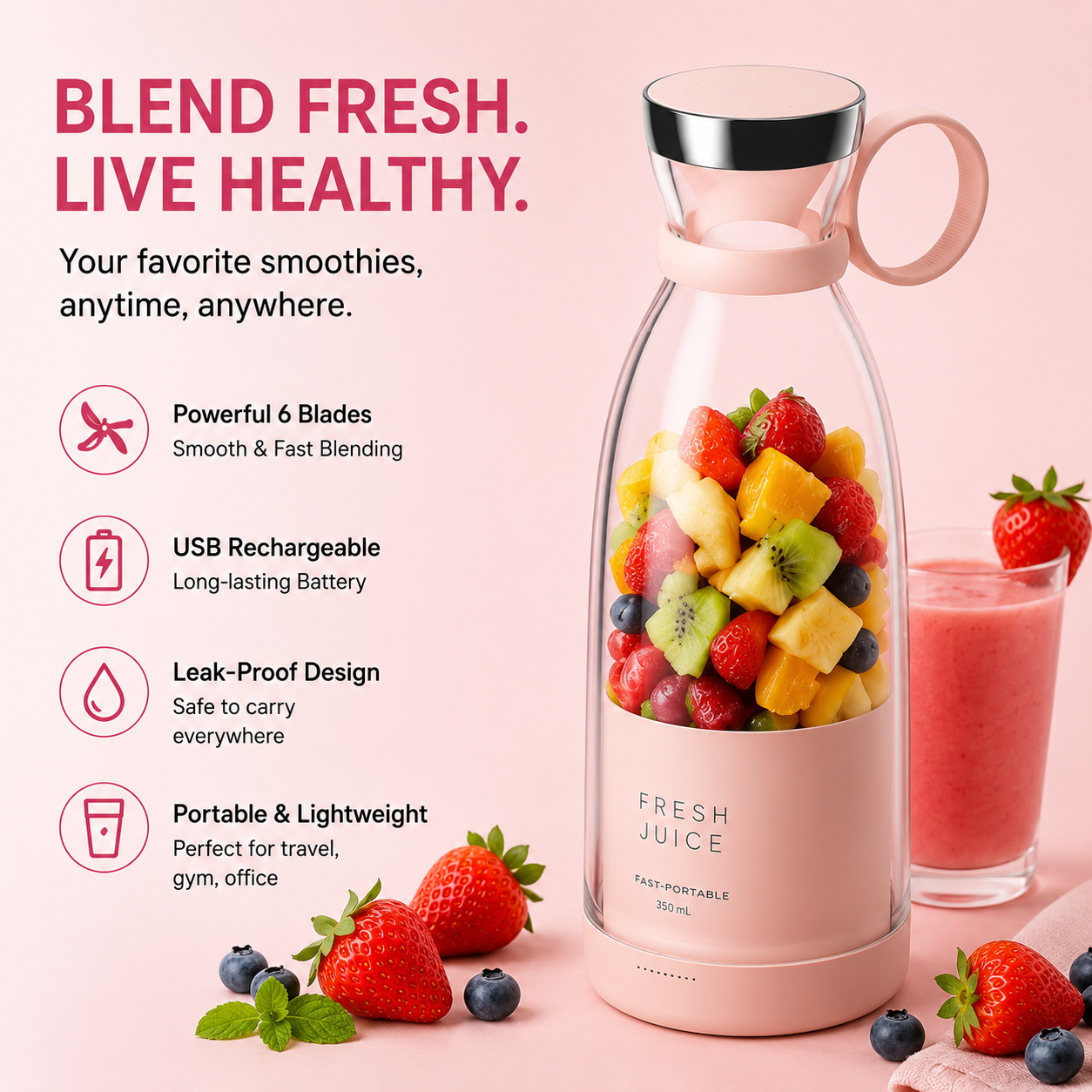 Portable Blender Bottle