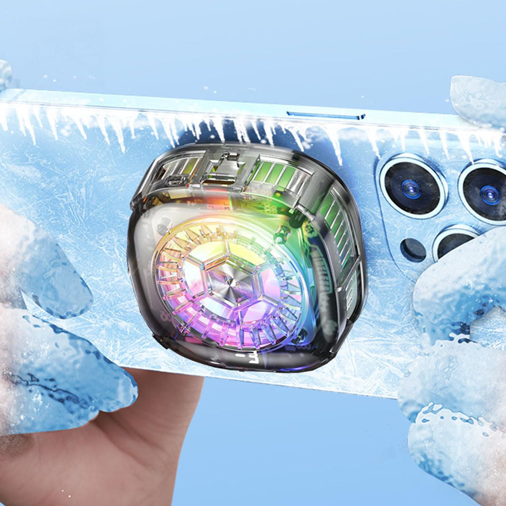 YANISM Magnetic Cell Phone Cooler Plus RGB Phone Cooling Fan Portable